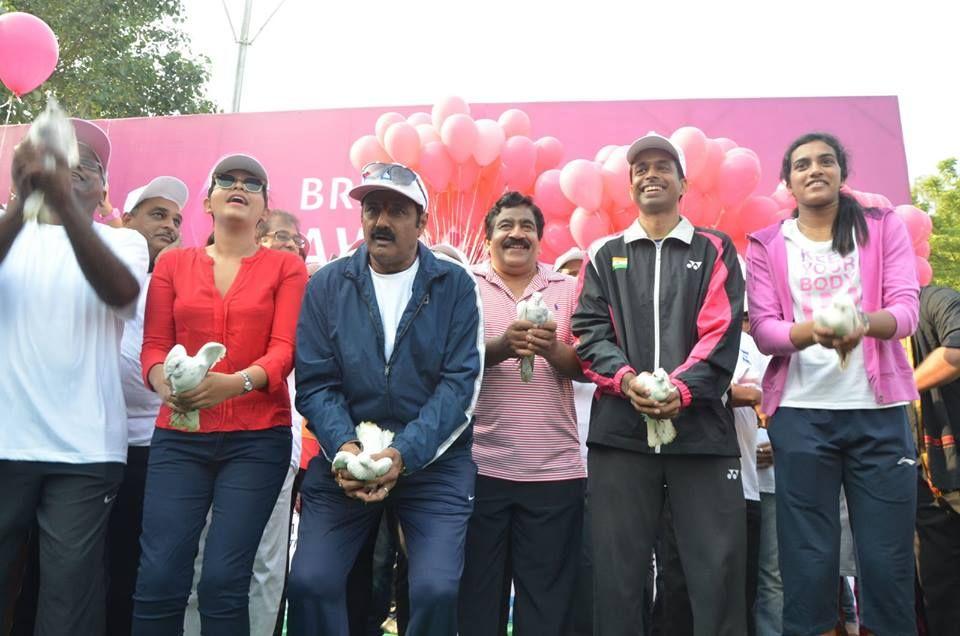 Balakrishna & Anjali at Breast Cancer Walk Photos