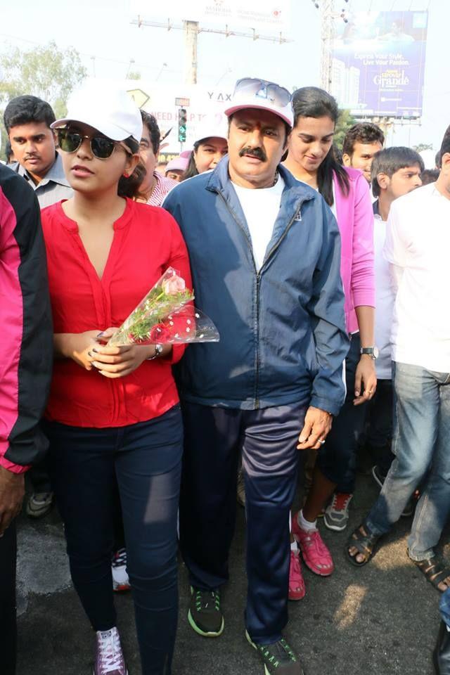 Balakrishna & Anjali at Breast Cancer Walk Photos