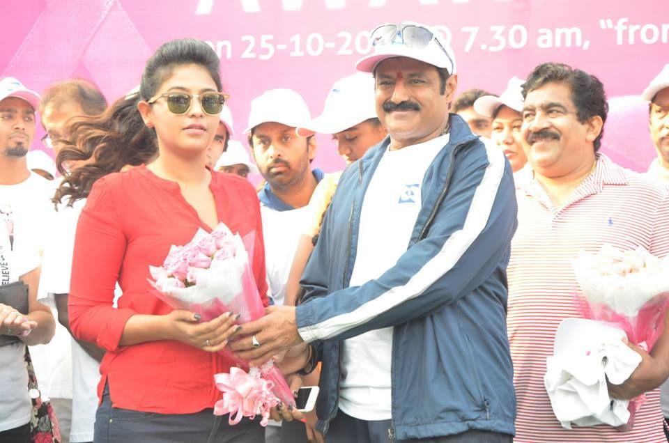 Balakrishna & Anjali at Breast Cancer Walk Photos