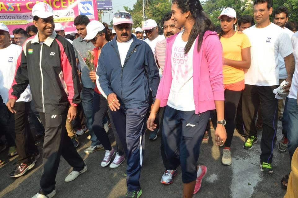 Balakrishna & Anjali at Breast Cancer Walk Photos