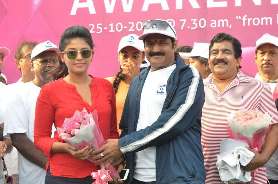 Balakrishna & Anjali at Breast Cancer Walk Photos