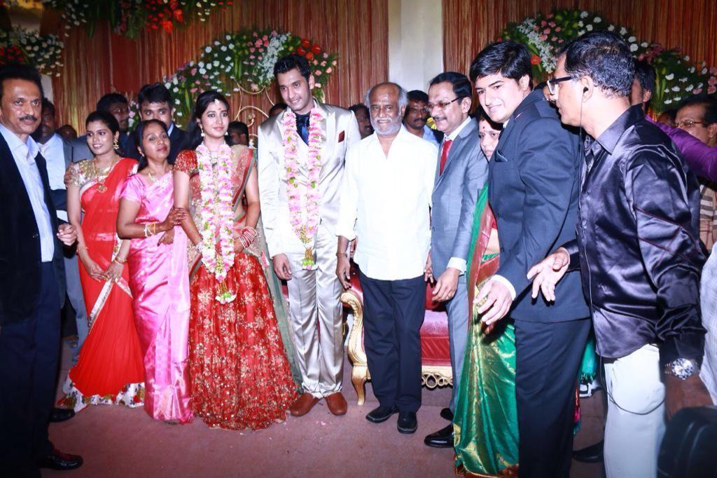 Celebrities at Arulnidhi and Keerthana Wedding Reception Photos