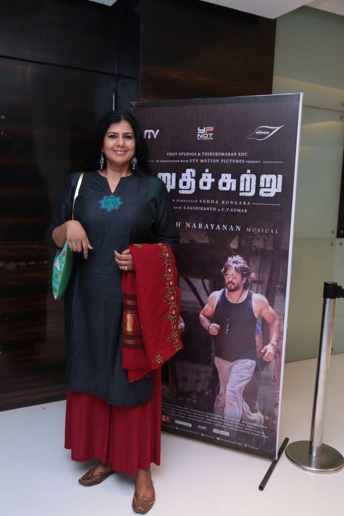 Celebrities at Irudhi Suttru Premiere Pics