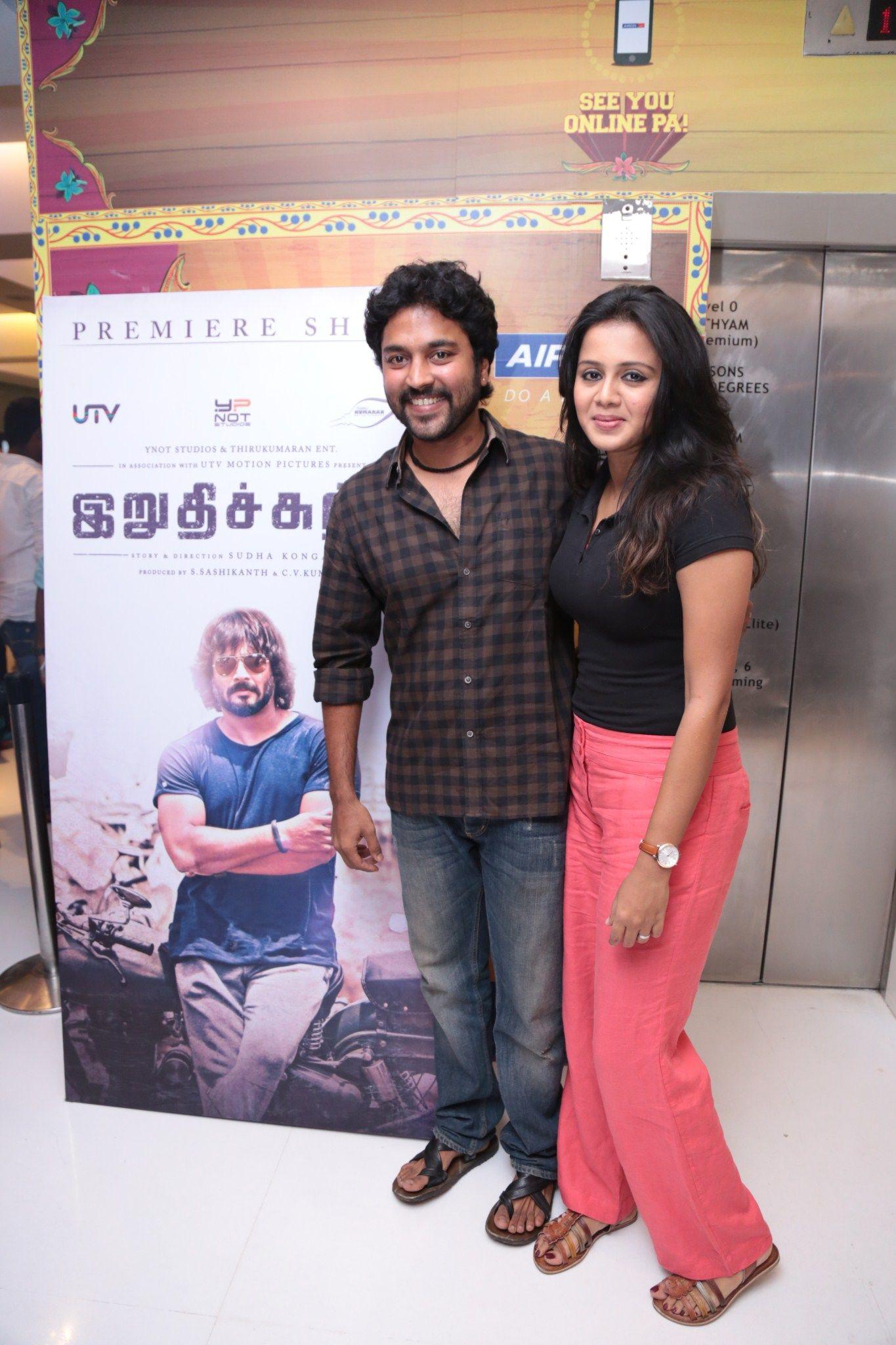 Celebrities at Irudhi Suttru Premiere Pics