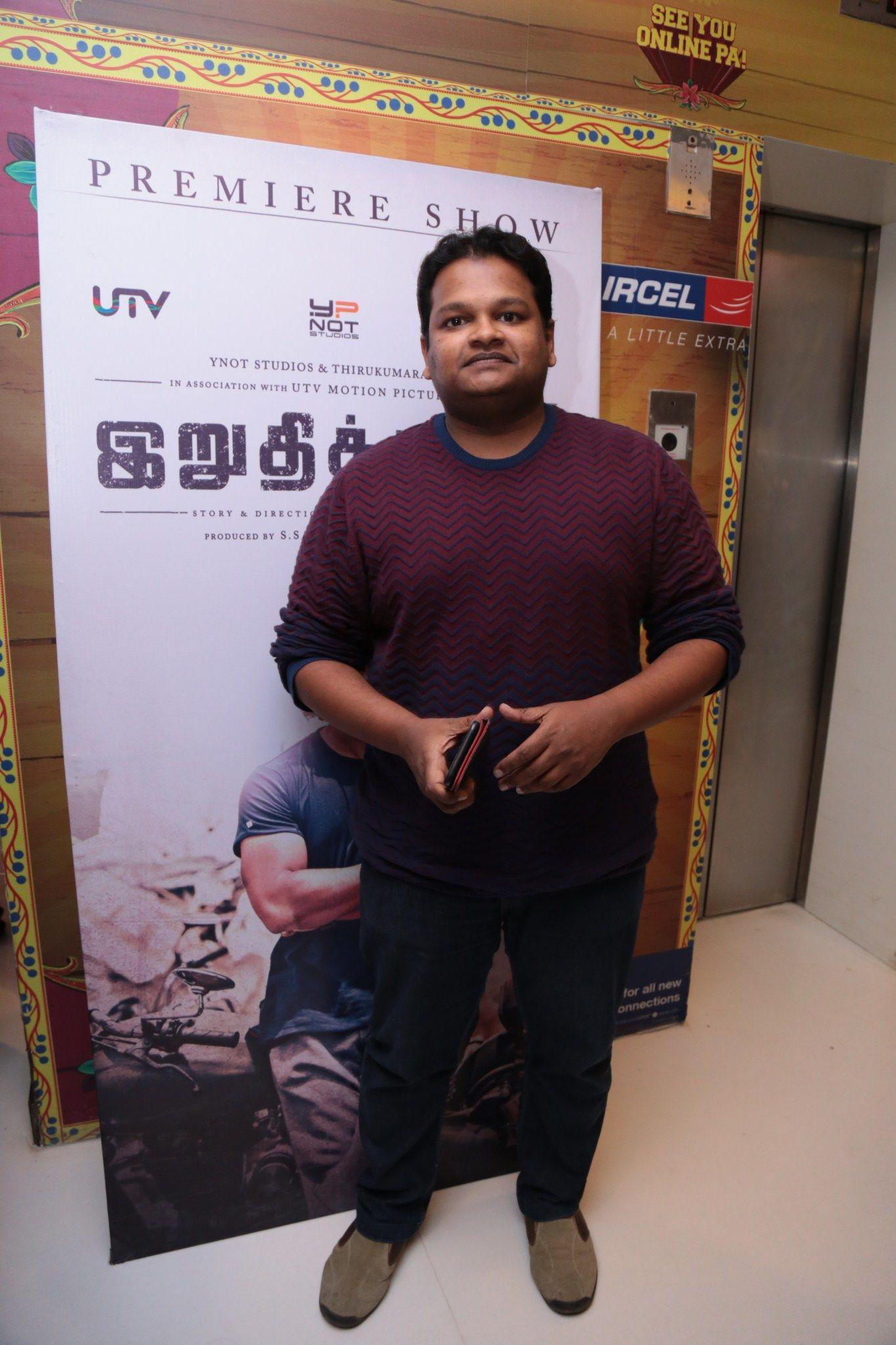 Celebrities at Irudhi Suttru Premiere Pics