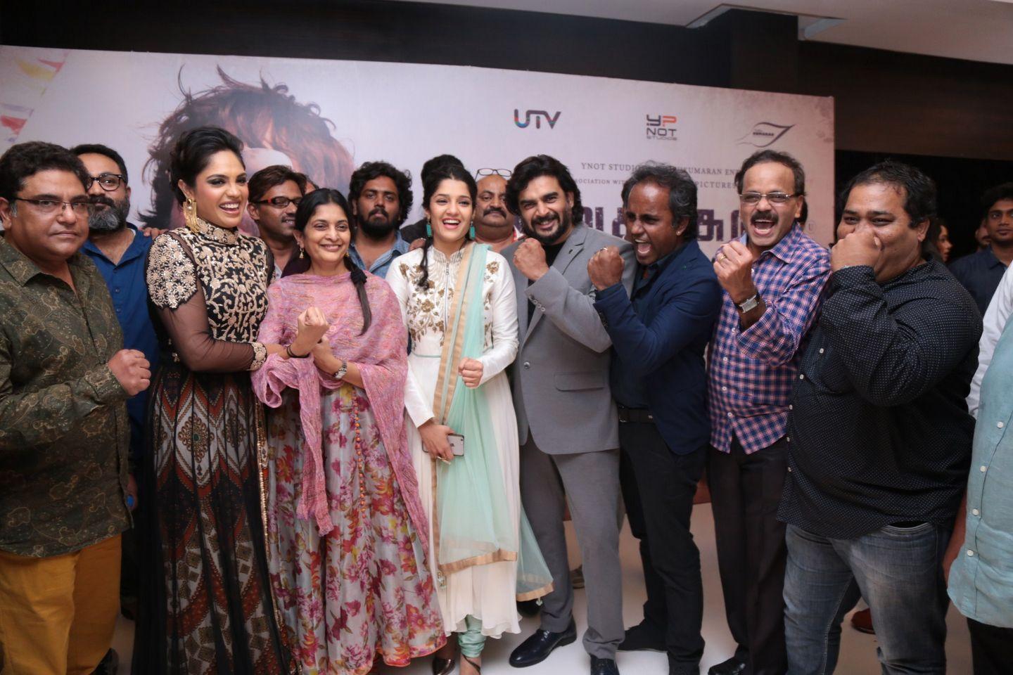Celebrities at Irudhi Suttru Premiere Pics