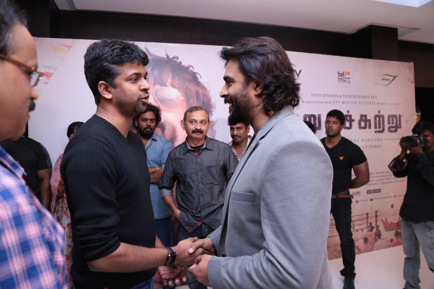 Celebrities at Irudhi Suttru Premiere Pics