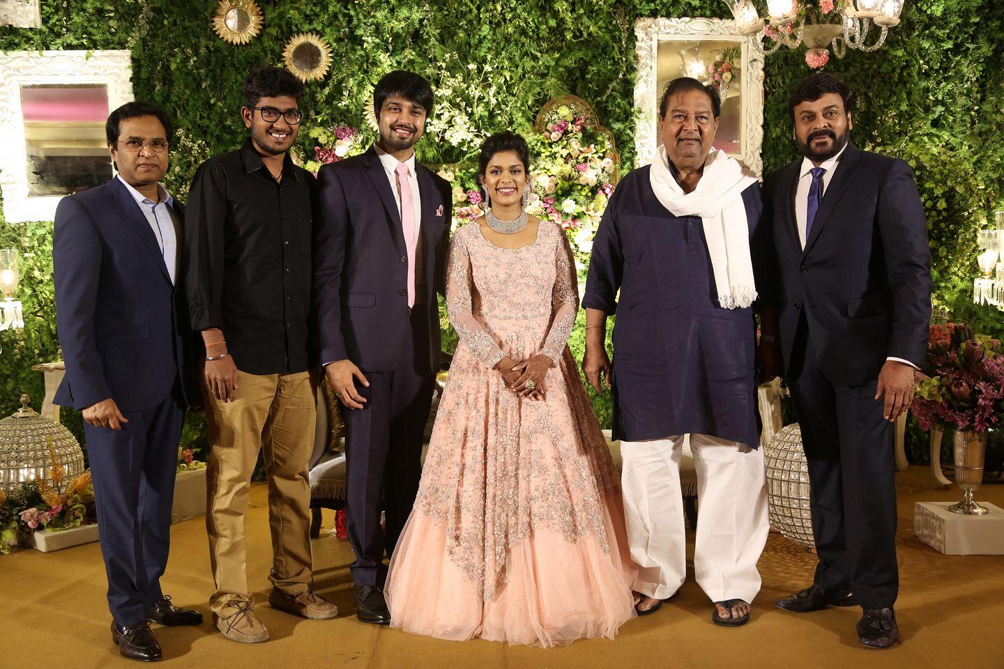 Celebrities at Sreeja Reception Pics