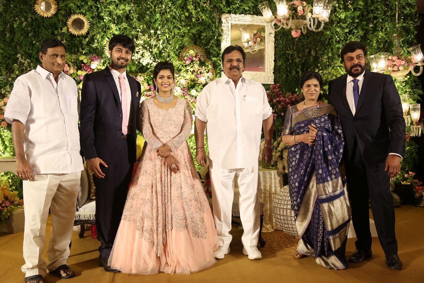 Celebrities at Sreeja Reception Pics