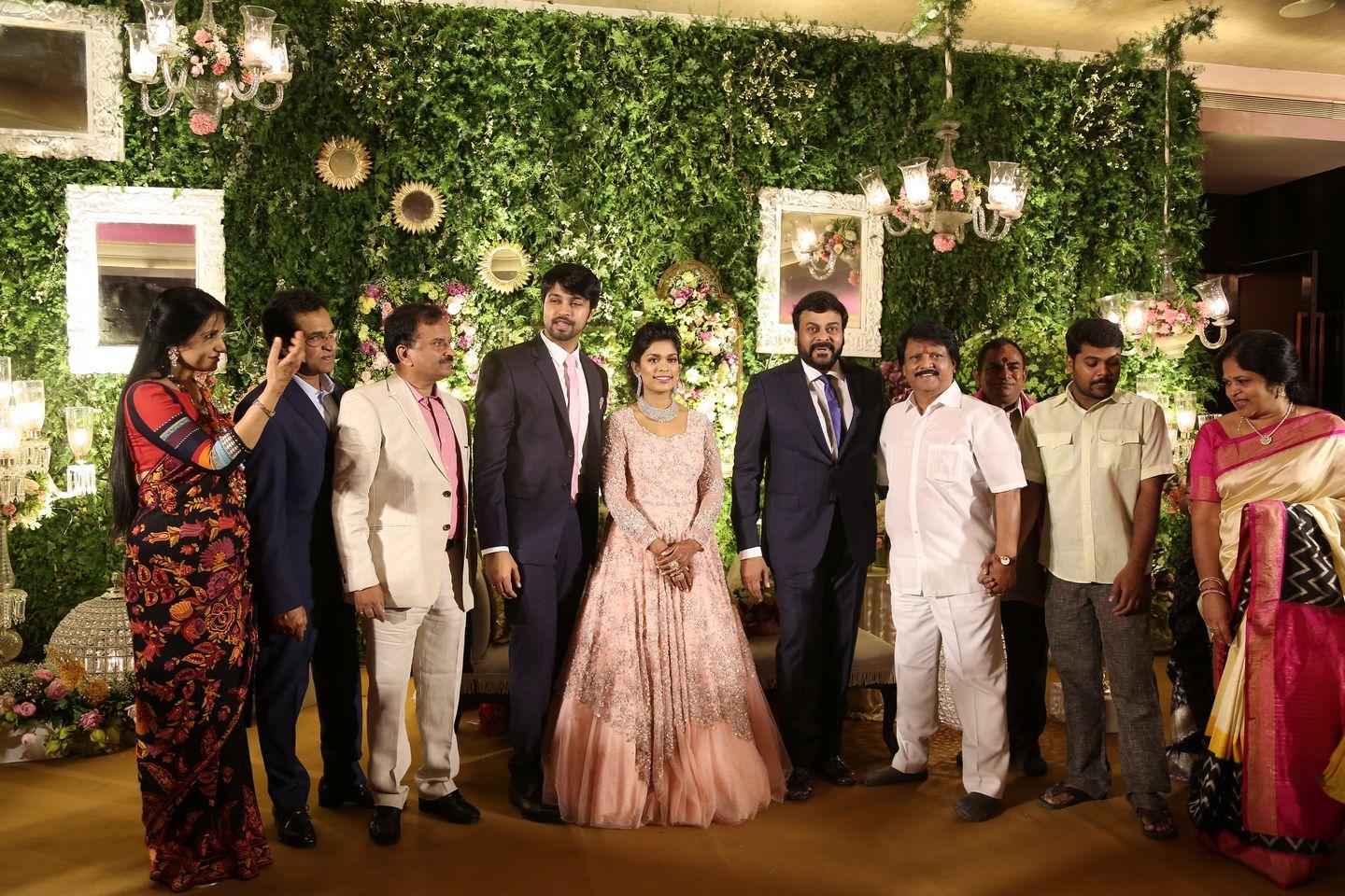 Celebrities at Sreeja Reception Pics