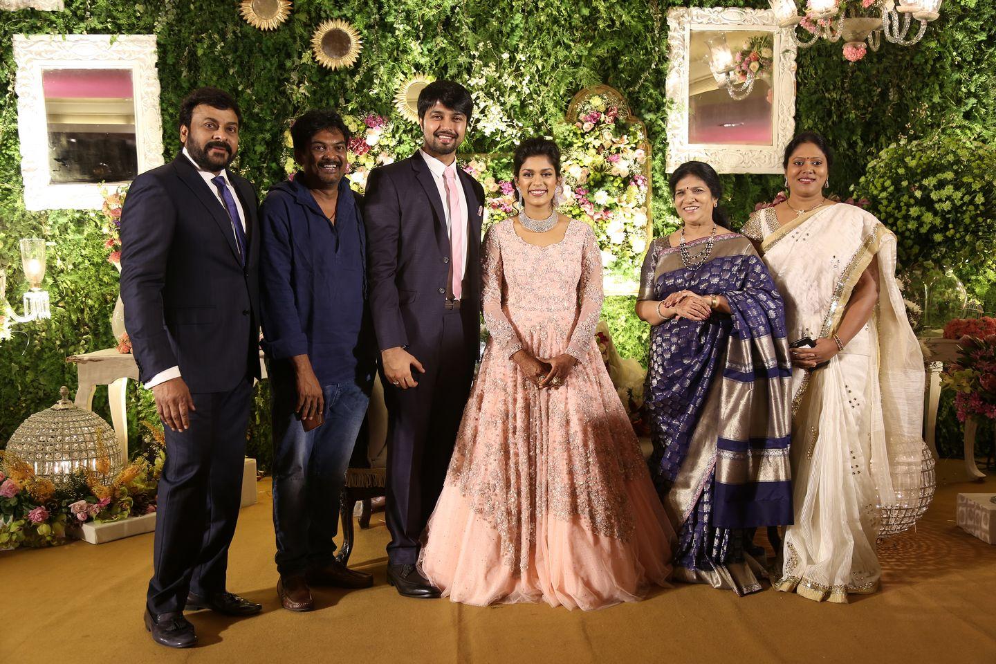 Celebrities at Sreeja Reception Pics