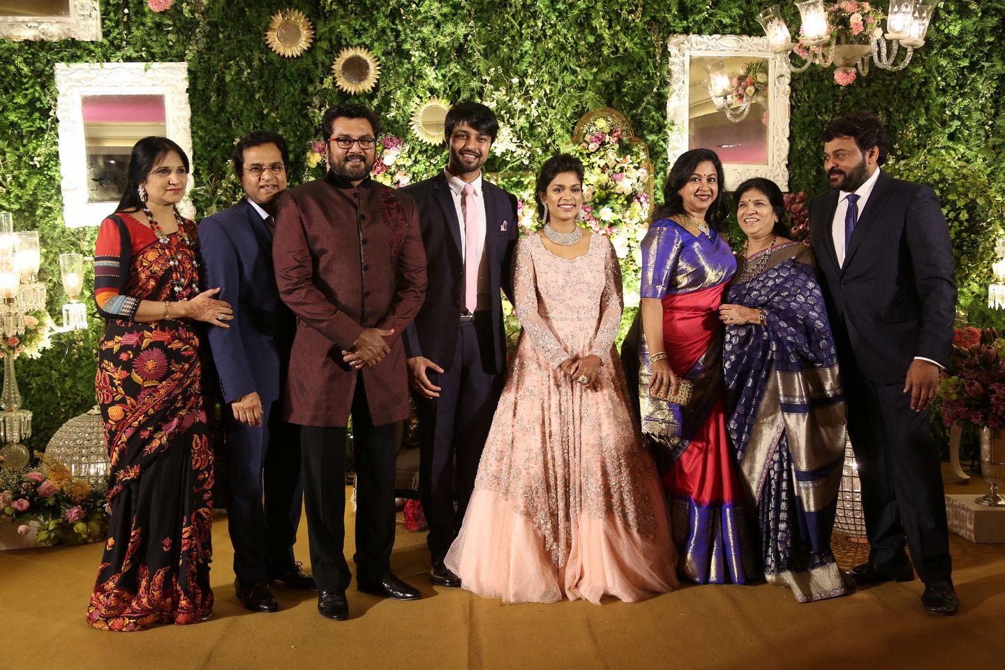 Celebrities at Sreeja Reception Pics