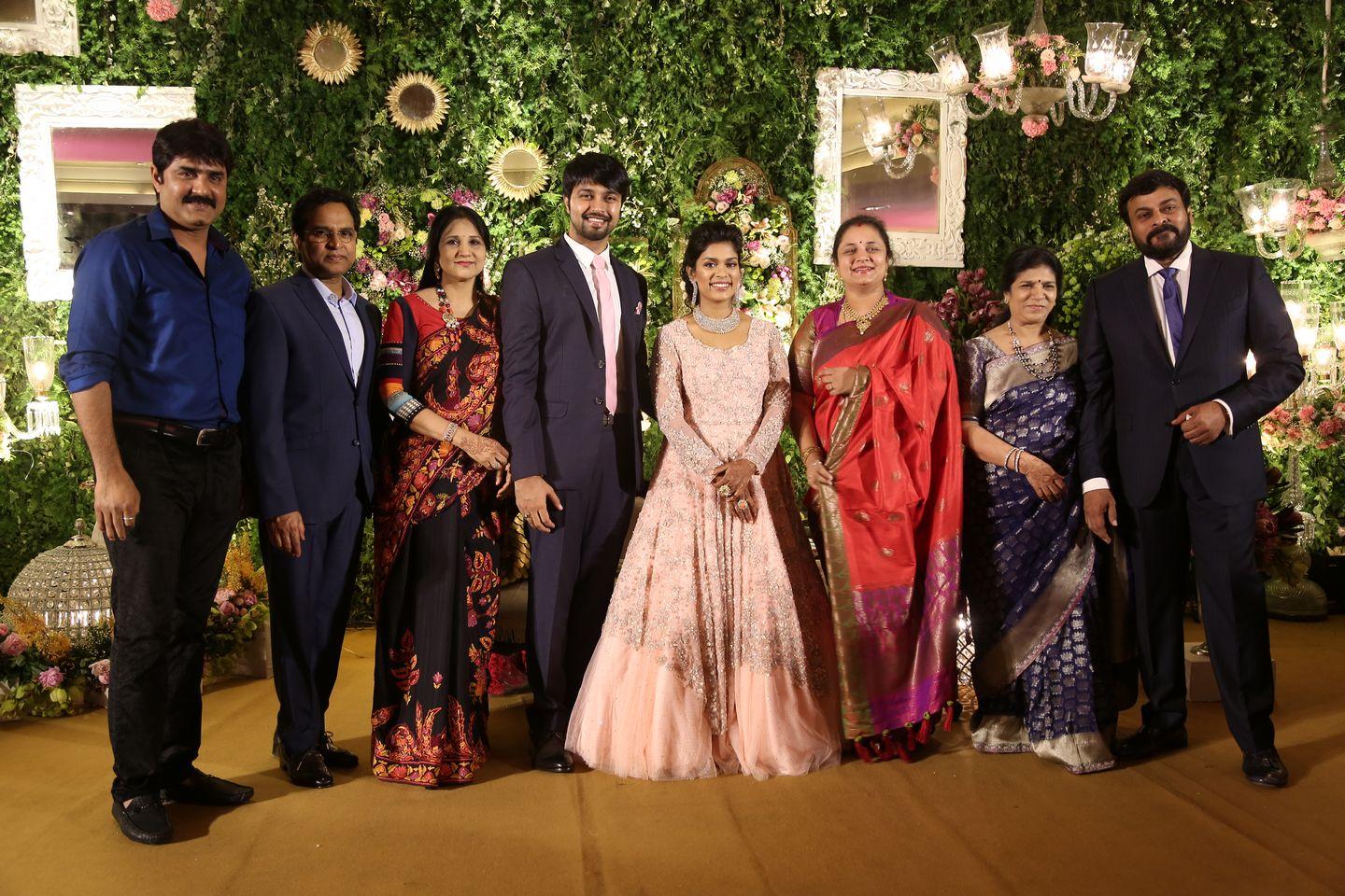 Celebrities at Sreeja Reception Pics