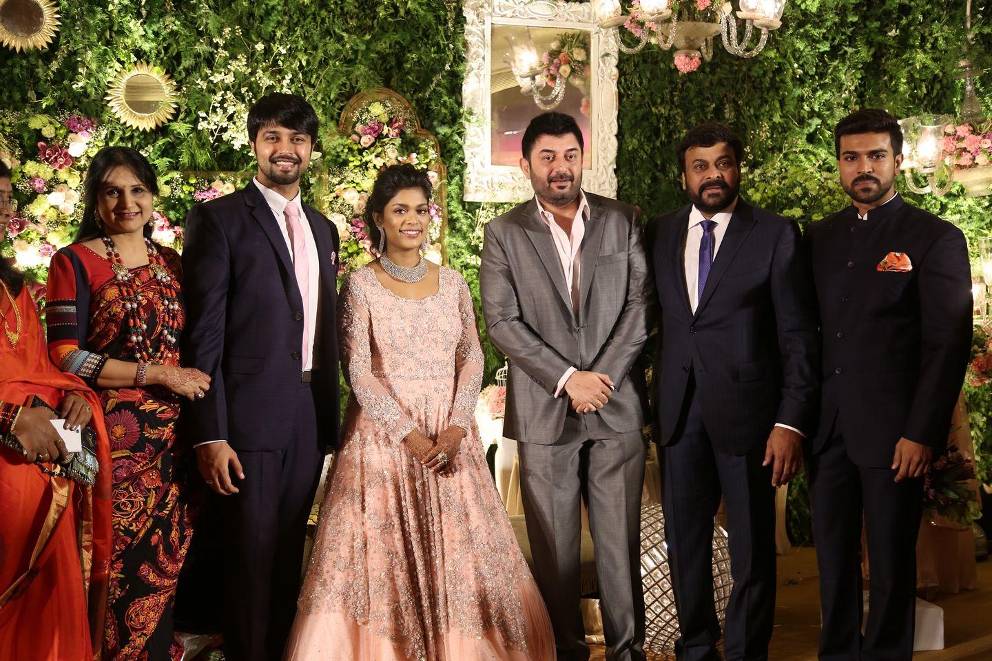 Celebrities at Sreeja Reception Pics