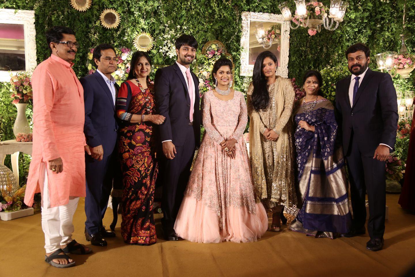 Celebrities at Sreeja Reception Pics