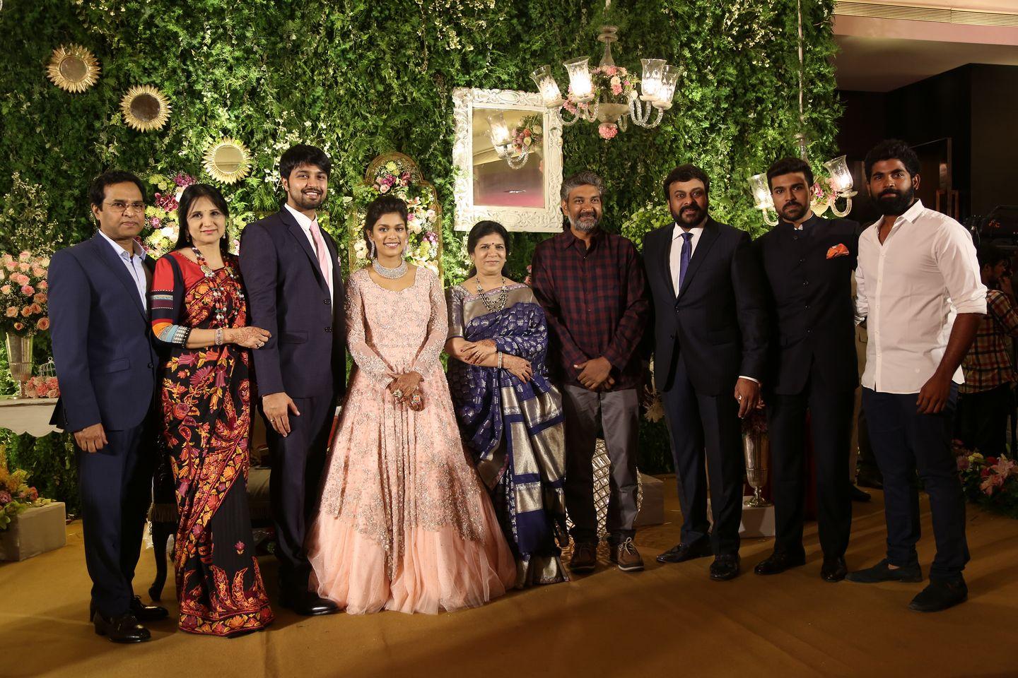 Celebrities at Sreeja Reception Pics