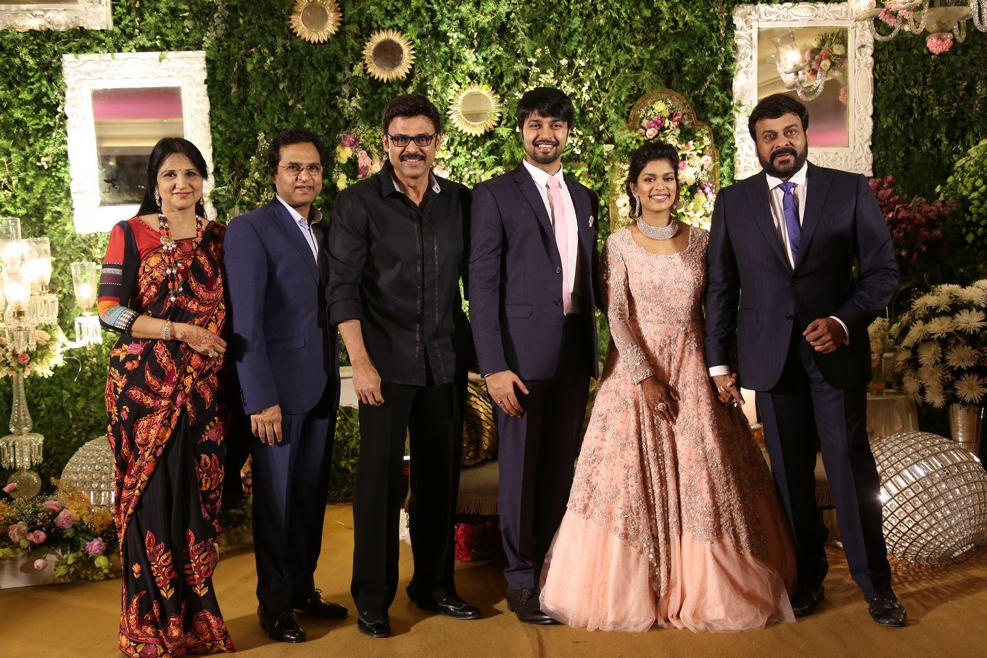 Celebrities at Sreeja Reception Pics