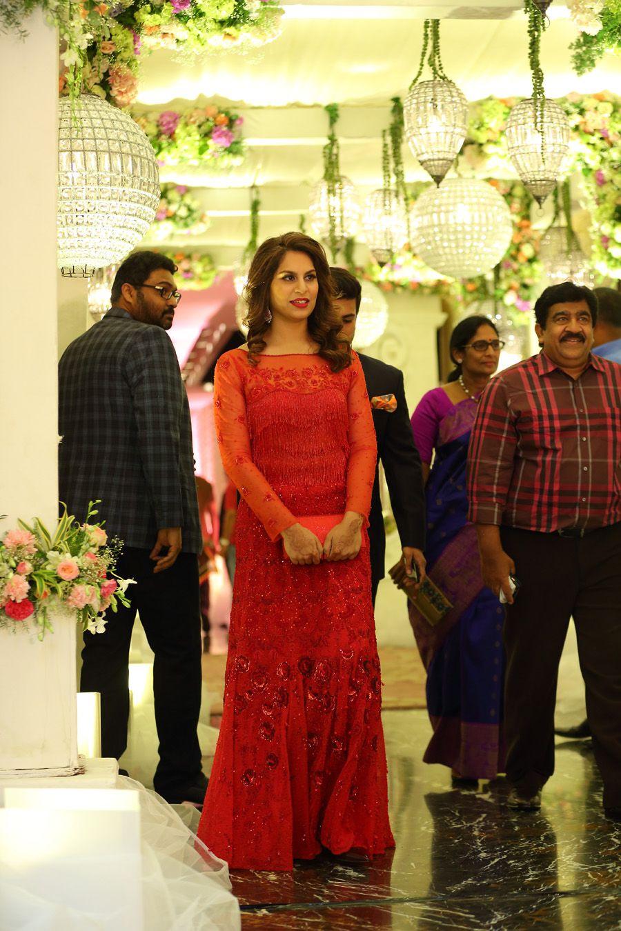 Celebrities at Sreeja Reception Pics