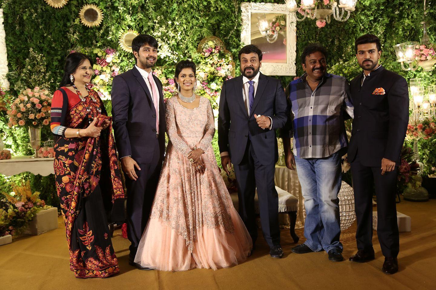 Celebrities at Sreeja Reception Pics
