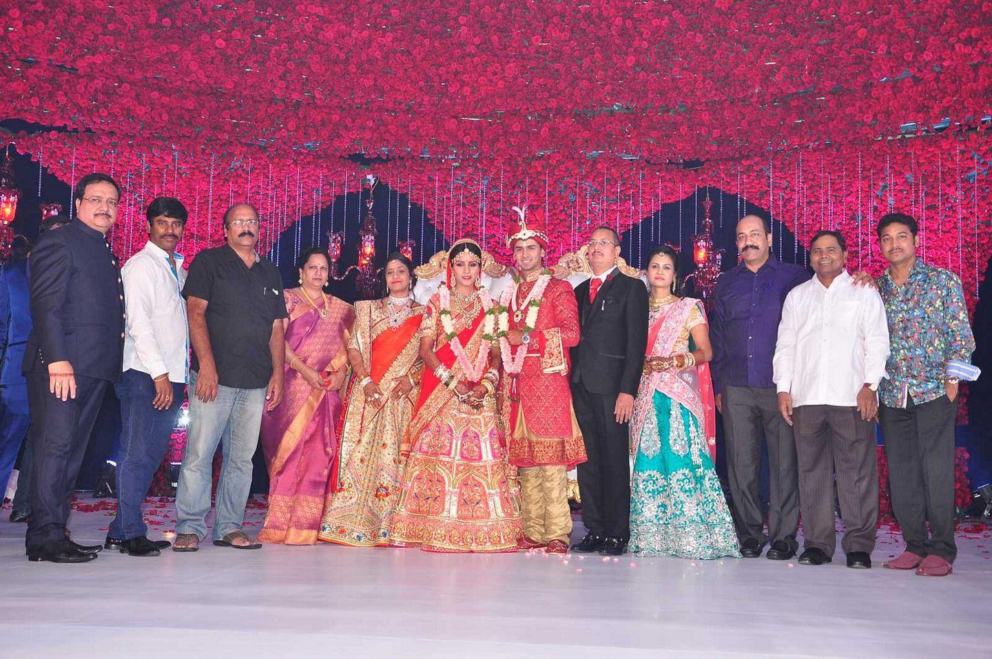 Celebrities At Thrupti And Ankit  Wedding Reception Photos