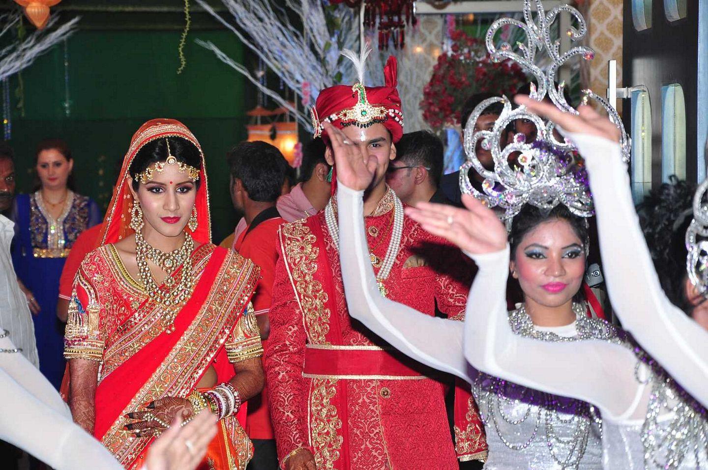Celebrities At Thrupti And Ankit  Wedding Reception Photos