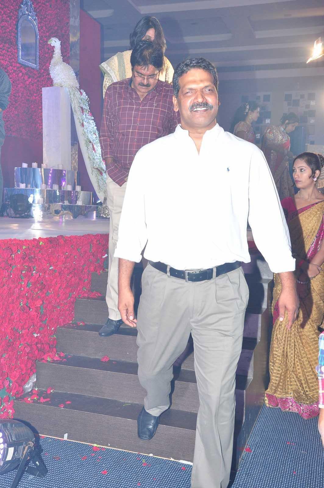 Celebrities At Thrupti And Ankit  Wedding Reception Photos