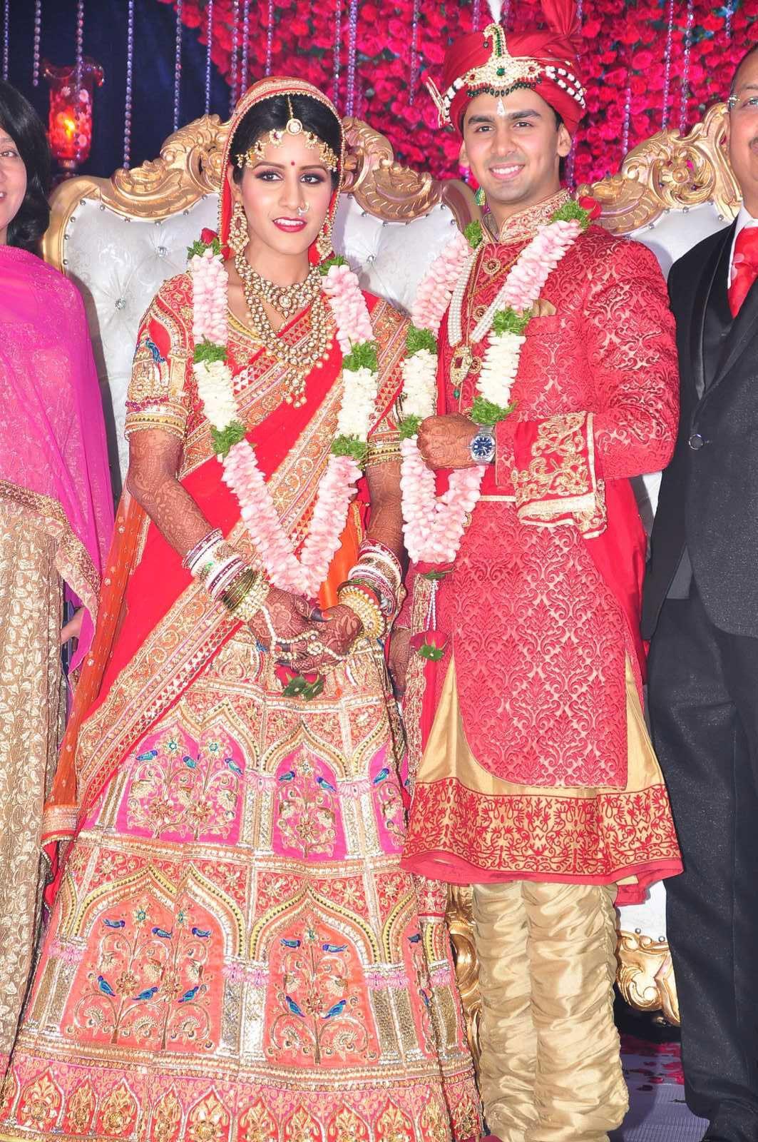Celebrities At Thrupti And Ankit  Wedding Reception Photos