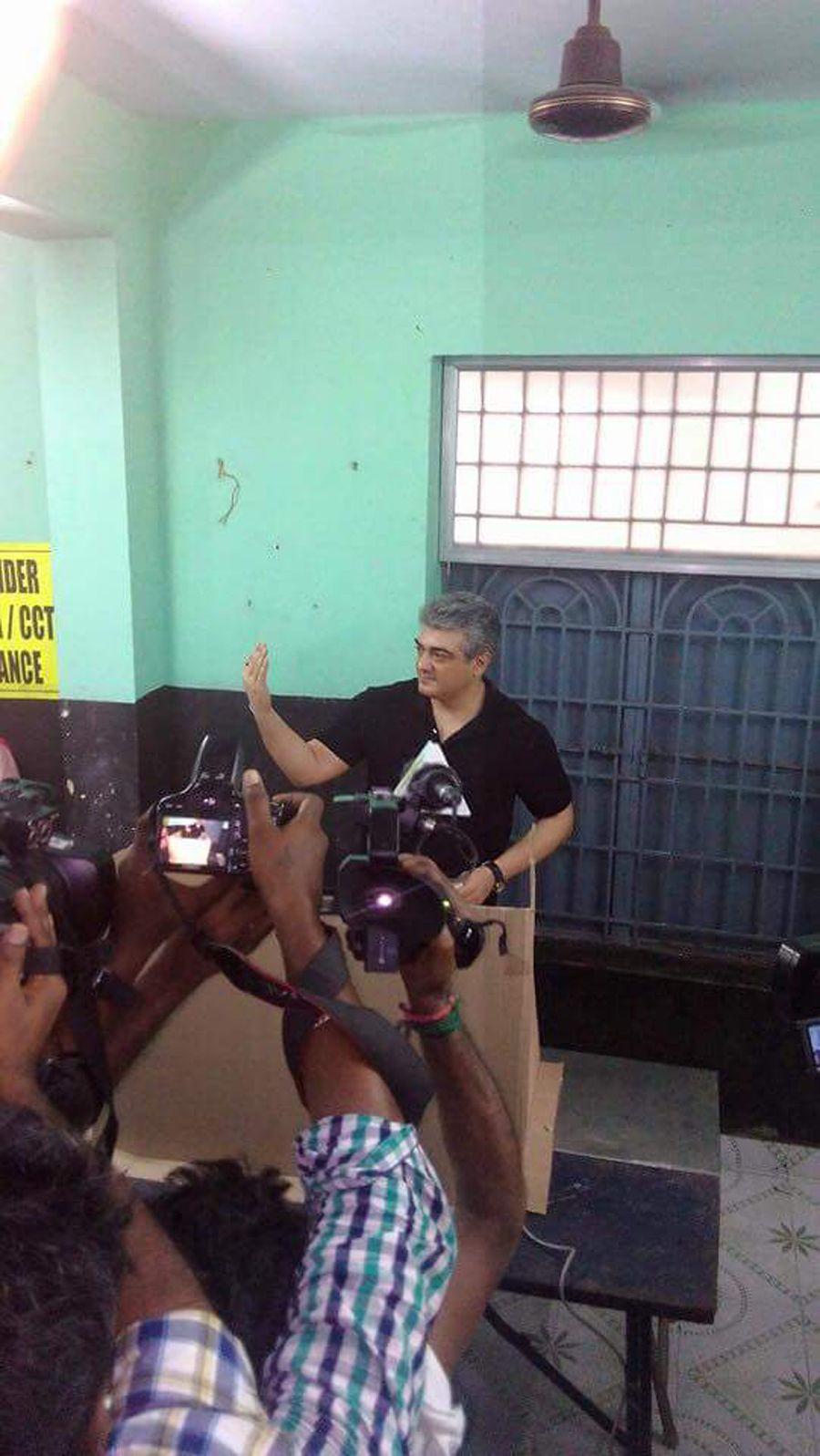 Celebrities Cast their Vote in Tamil Nadu Elections 2016 Photos