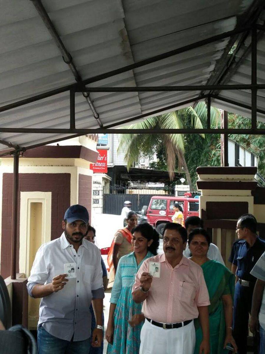 Celebrities Cast their Vote in Tamil Nadu Elections 2016 Photos