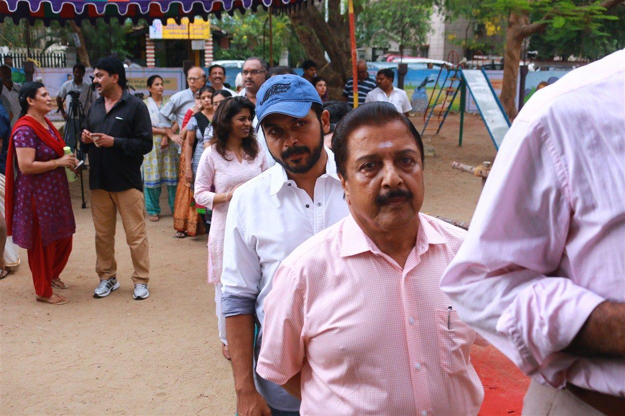 Celebrities Vote in Tamil Nadu Elections 2016 Photos