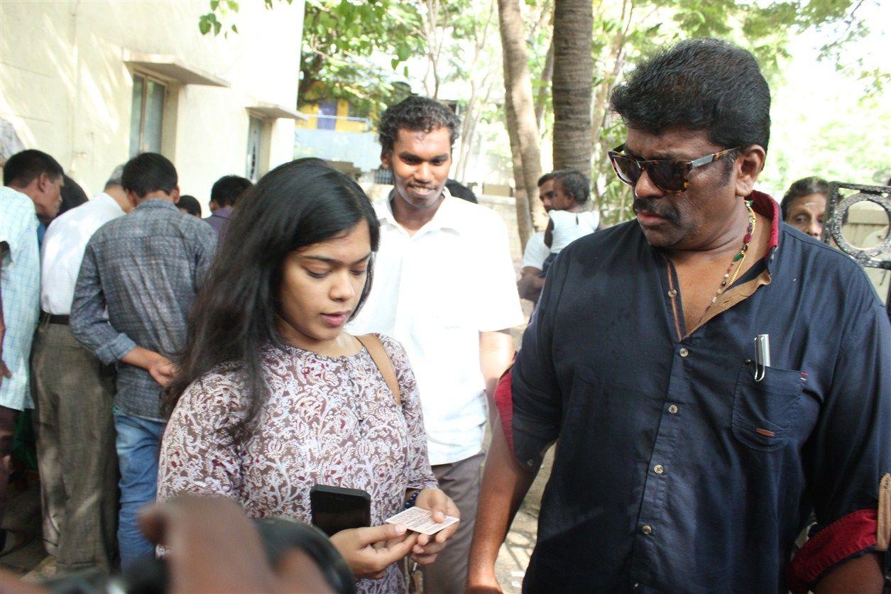 Celebrities Vote in Tamil Nadu Elections 2016 Photos