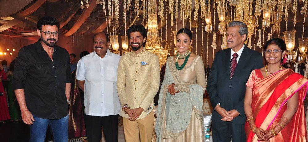 Celebs At Aswini Dutt Daughter Priyanka Dutt And Nag Ashwin Marriage Reception Photos