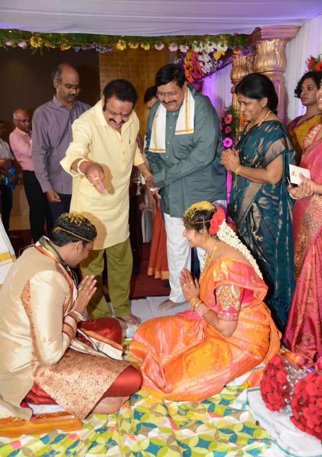 Celebs at Director K Vasu Daughter Wedding Photos