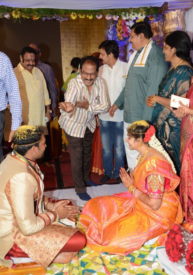 Celebs at Director K Vasu Daughter Wedding Photos