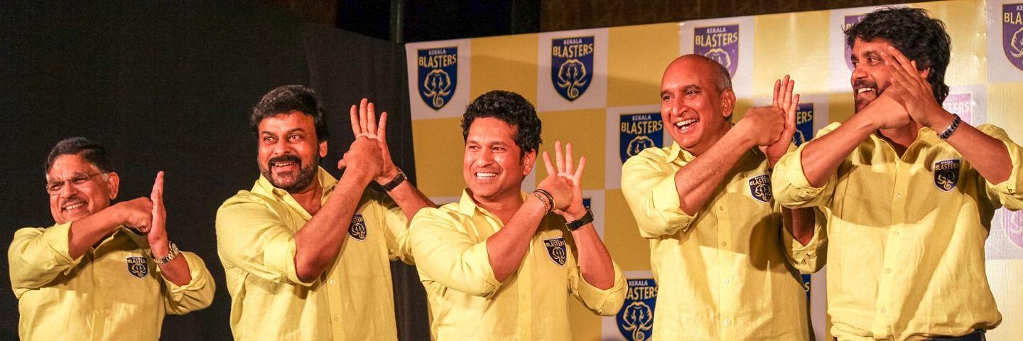 Celebs At Kerala Blasters Launch Photos