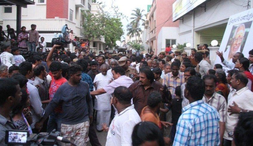 Celebs at MS Viswanathan Condolence Photos