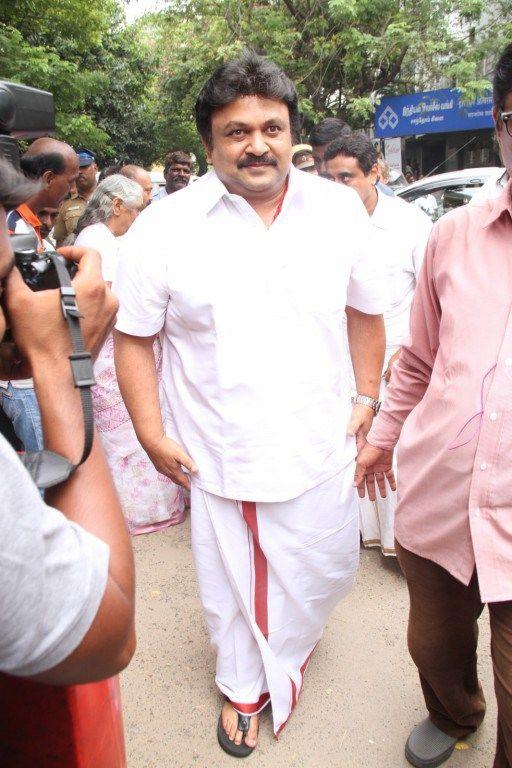 Celebs at MS Viswanathan Condolence Photos