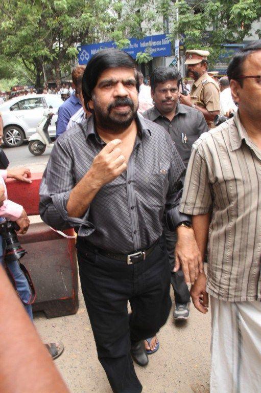 Celebs at MS Viswanathan Condolence Photos