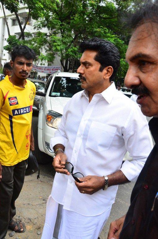 Celebs at MS Viswanathan Condolence Photos