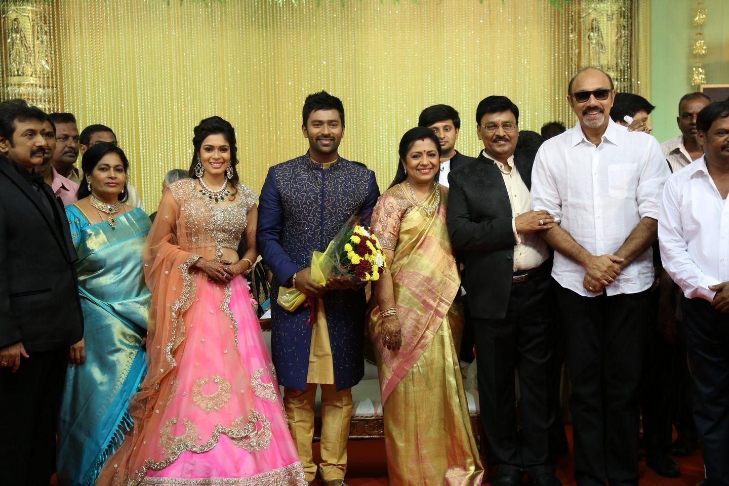 Celebs at Shanthanu Keerthi Wedding Reception Photos