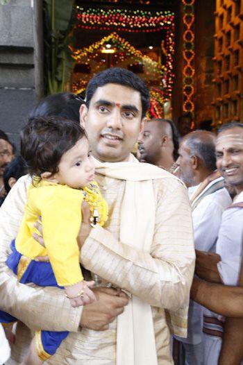 Chandrababu  Grand son Anna Prasana Photos
