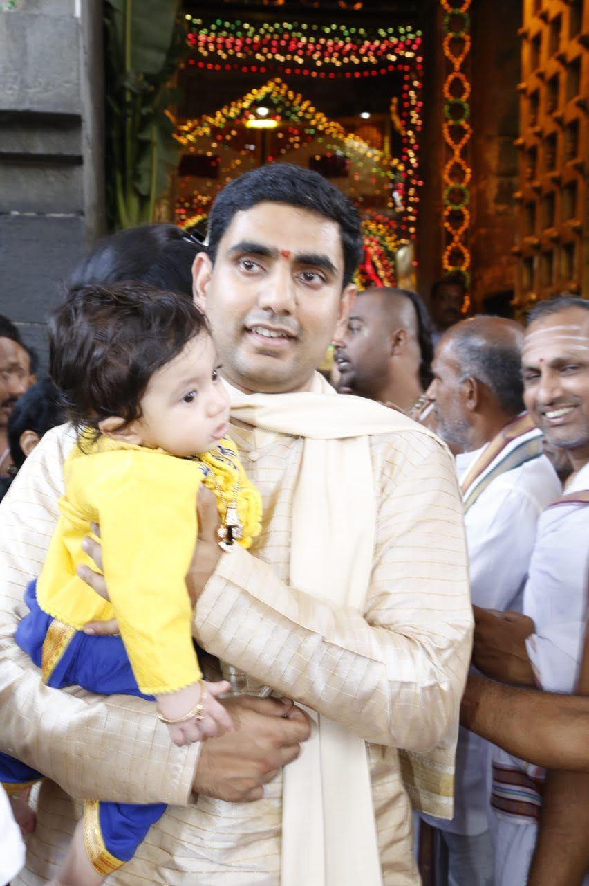 Chandrababu  Grand son Anna Prasana Photos