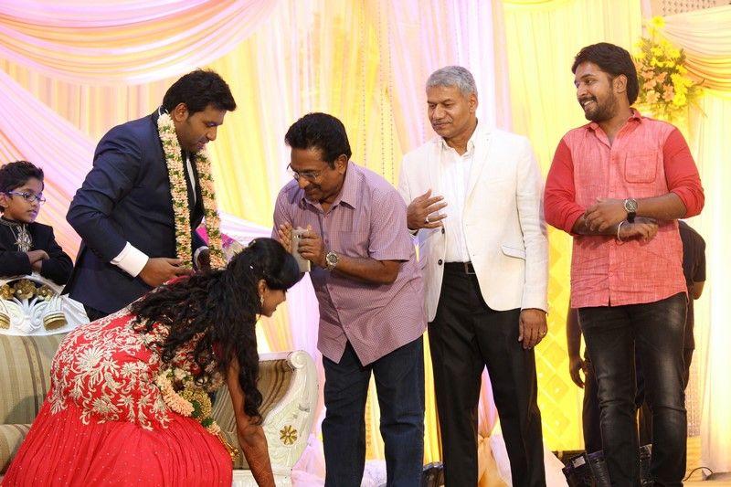 Chinnappa Devar Grandson Wedding Reception Stills