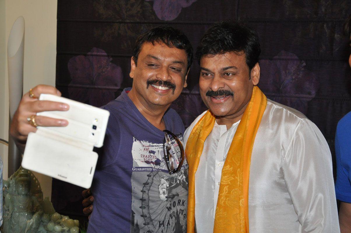 Chiranjeevi Birthday Celebrations at House Photos