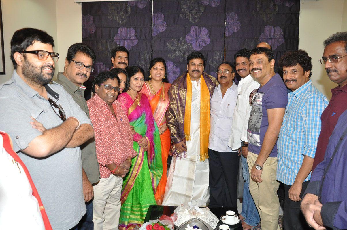 Chiranjeevi Birthday Celebrations at House Photos