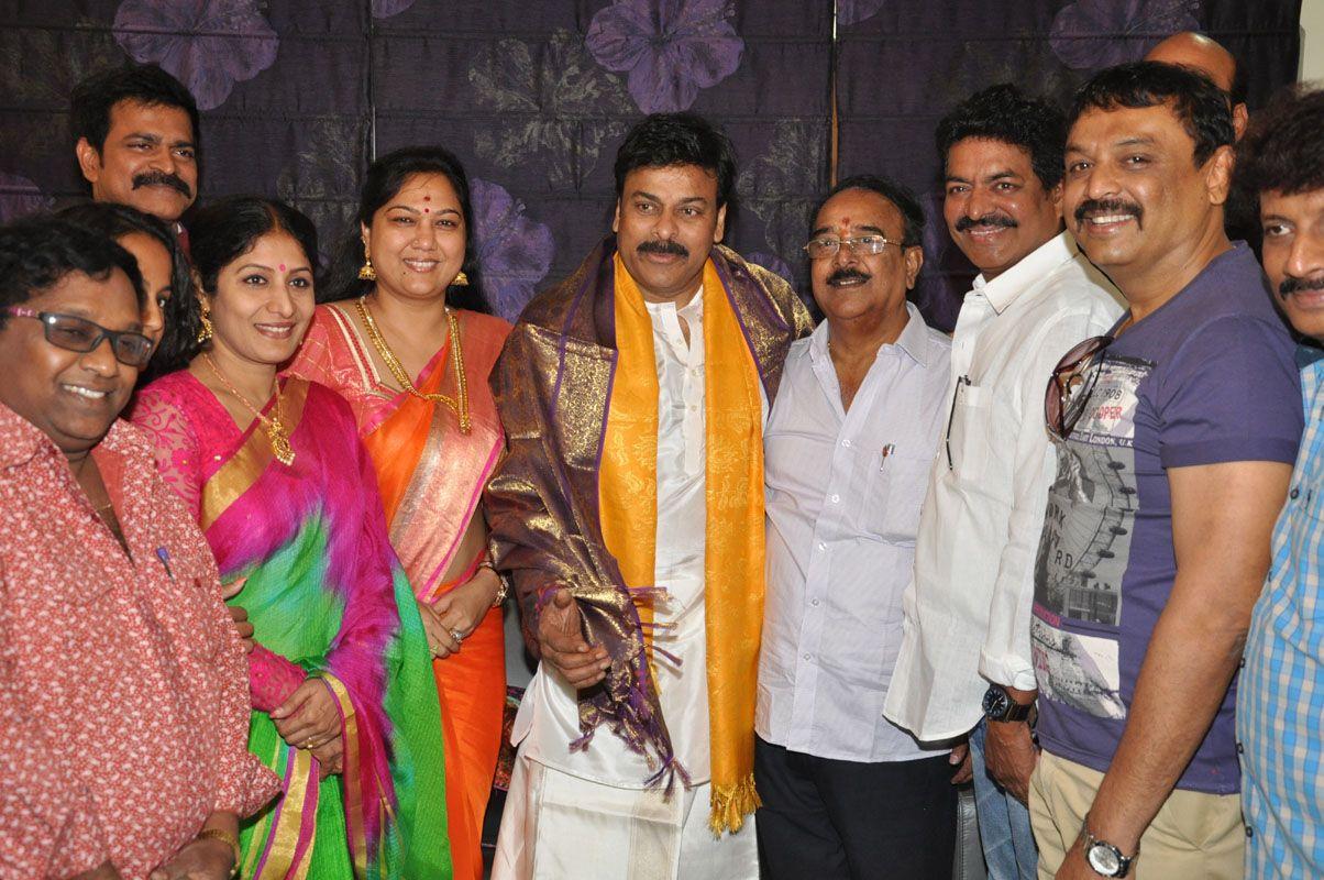 Chiranjeevi Birthday Celebrations at House Photos