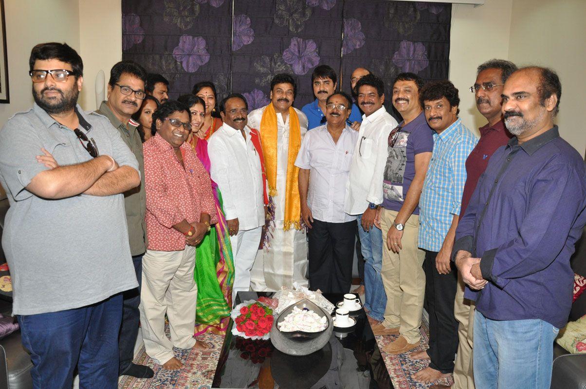 Chiranjeevi Birthday Celebrations at House Photos