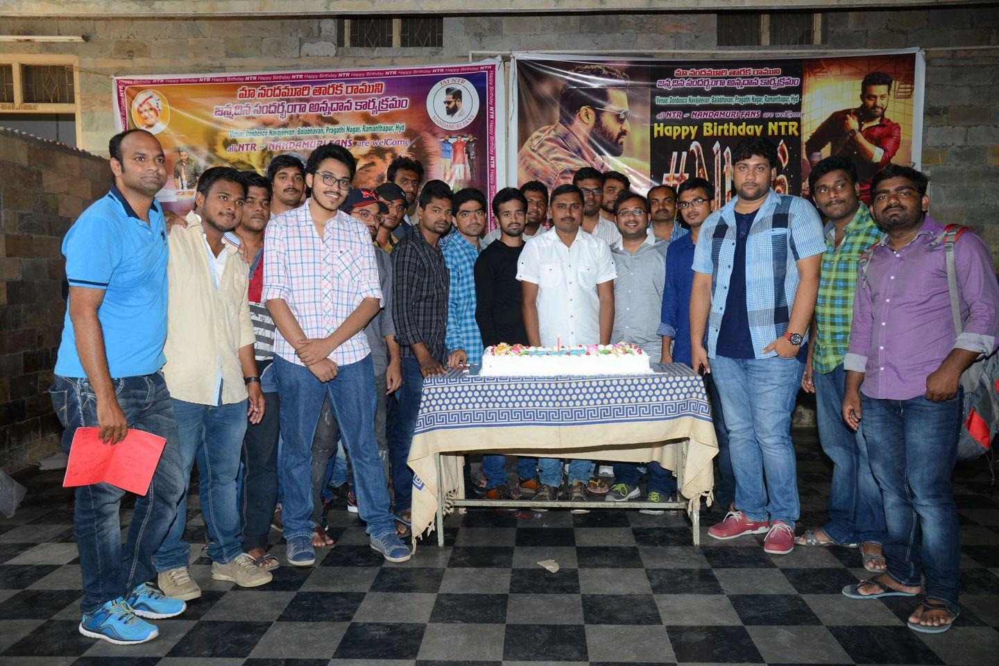 Fans NTR Birthday Celebrations at Don Bosco School Photos