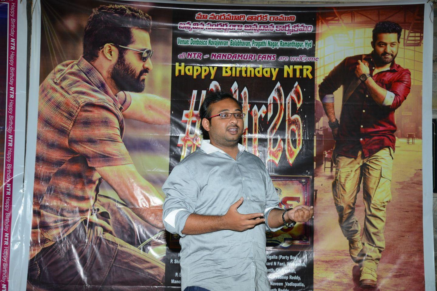 Fans NTR Birthday Celebrations at Don Bosco School Photos