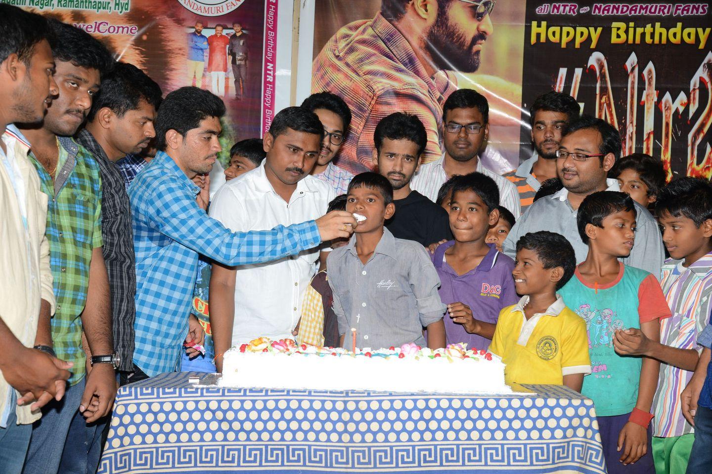 Fans NTR Birthday Celebrations at Don Bosco School Photos